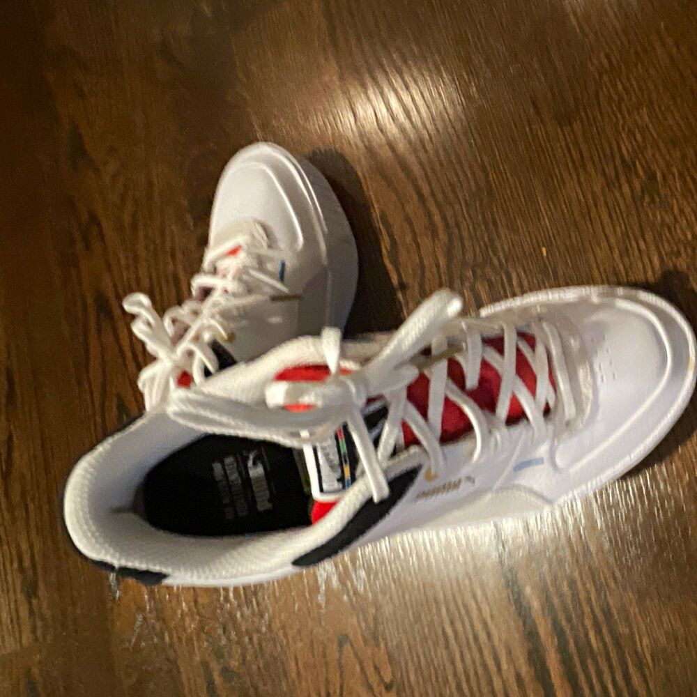 PUMA Cali Sport WH Unity White/Black Low Top Sneakers 373908-01